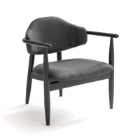 Кресло Винтажное из ясеня Nochy единый размер черный LA REDOUTE INTERIEURS  фото, kupilegko.ru